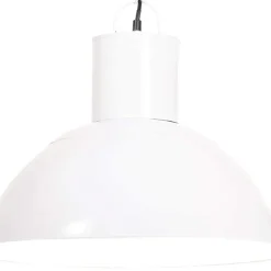 vidaXL Hanglamp rond 25 W E27 48 cm wit