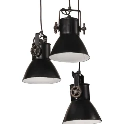 vidaXL Hanglamp 25 W E27 30x30x100 cm zwart