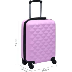 vidaXL Harde koffer ABS roze
