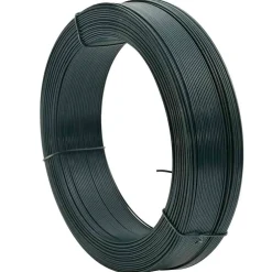 vidaXL Hekbinddraad 250 m 0,9/1,4 mm staal zwartachtig groen