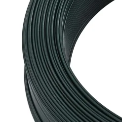 vidaXL Hekbinddraad 250 m 0,9/1,4 mm staal zwartachtig groen