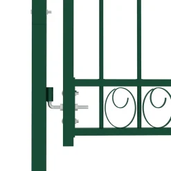 vidaXL Hekkenpoorten EMMEN 100 x 100 cm Groen Vergrendelbaar