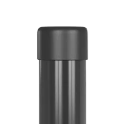 vidaXL Hekpaal 2 st Grijs 50 cm Poedergecoat staal