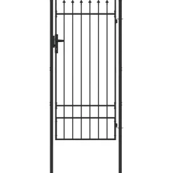vidaXL Hekpoort BOXTEL 103 x 250 cm Gepoedercoat staal Grijs