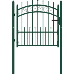 vidaXL Hekpoort EMMEN met stalen pinnen 104x97 cm groen