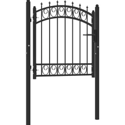 vidaXL Hekpoort EMMEN met stalen pinnen 103x97 cm zwart