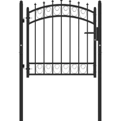 vidaXL Hekpoort EMMEN met stalen pinnen 103x97 cm zwart