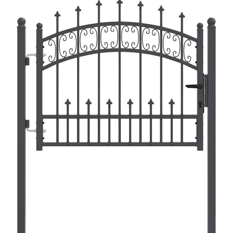 vidaXL Hekpoort met Spear Boven KAMPEN 103 x 75 cm Vergrendelbaar