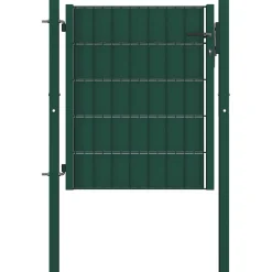 vidaXL Hekpoort PVC en staal 100x81 cm Groen