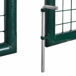 vidaXL Hekpoort staal 300x100 cm groen