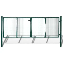 vidaXL Hekpoort staal 300x100 cm groen