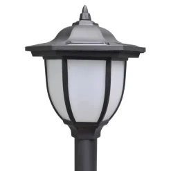 vidaXL Hekwerk met 2 solarlampen