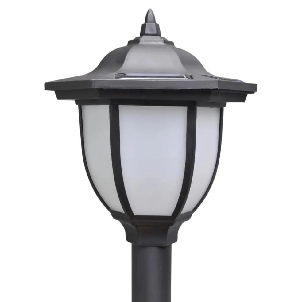 vidaXL Hekwerk met 2 solarlampen