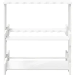 vidaXL Hengelhouder Bewerkt hout 60 x 35 x 60 cm Wit