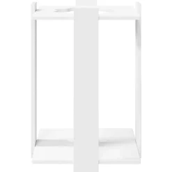 vidaXL Hengelhouder Bewerkt hout 42 x 43 x 60 cm Wit