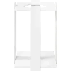 vidaXL Hengelhouder Bewerkt hout 42 x 43 x 60 cm Hoogglans Wit