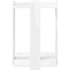 vidaXL Hengelhouder Bewerkt hout 42 x 43 x 60 cm Hoogglans Wit