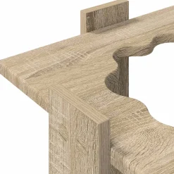 vidaXL Hengelhouder Bewerkt hout 42 x 43 x 60 cm Sonoma Eiken