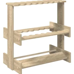 vidaXL Hengelhouder Bewerkt hout 60 x 35 x 60 cm Sonoma Eiken