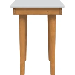 vidaxl Henktafel Kruk FAUSKE Wit 40 x 33 x 45 cm Massief grenenhout