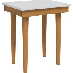 vidaxl Henktafel Kruk FAUSKE Wit 40 x 33 x 45 cm Massief grenenhout