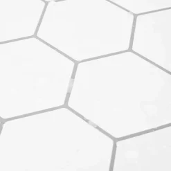 vidaXL Hexagon tegel 10 st Wit Grijs 30 x 30 cm Polyurethaan en PET