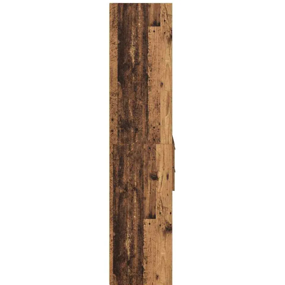 vidaXL Highboard Oud Hout 50 x 42,5 x 185 cm Bewerkt hout