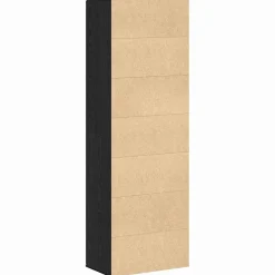 vidaXL Highboard 60 x 35 x 180 cm Bewerkt hout Zwart eiken