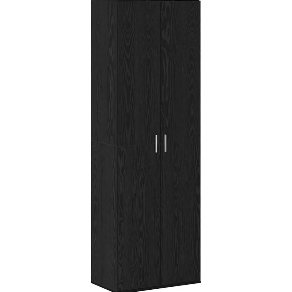 vidaXL Highboard 60 x 35 x 180 cm Bewerkt hout Zwart eiken