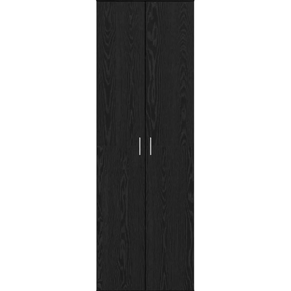 vidaXL Highboard 60 x 35 x 180 cm Bewerkt hout Zwart eiken