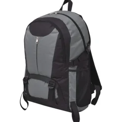 vidaXL Hikingrugzak 40 L zwart en grijs