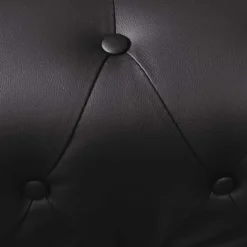 vidaXL Hoekbank 5-zits Chesterfield-stijl kunstleer zwart