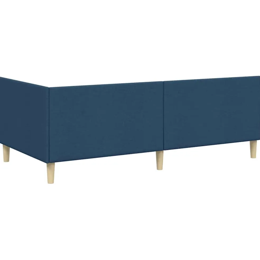 vidaXL Hoekbedframe Blauw 80 x 200 cm Stof