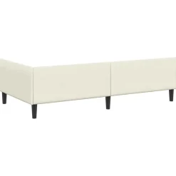 vidaXL Hoekbedframe Crème 80 x 200 cm Fluweel
