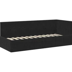 vidaXL Hoekbedframe Zwart 80 x 200 cm Fluweel