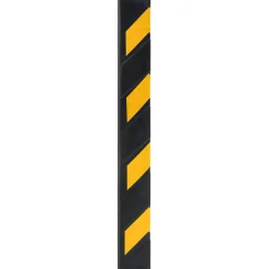 vidaXL Hoekbeschermers reflecterend 80 cm rubber 10 st