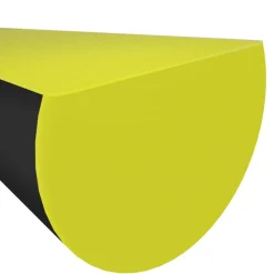 vidaXL Hoekbeschermers 2 st 4x3x100 cm PU geel en zwart