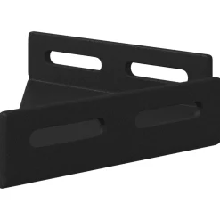 vidaXL Hoekbeugel 12 Zwart 138,5 x 50,5 x 16 mm IJzer