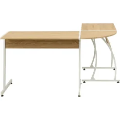 vidaXL Hoekbureau L-vormig eikenhout