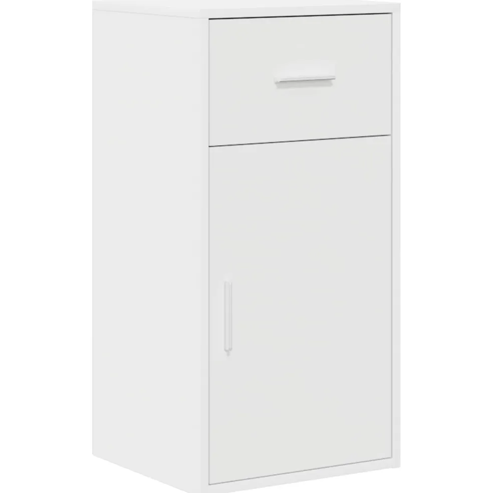 vidaXL Hoekbureau met lade met plank met opslag Wit 102 x 88 x 75 cm