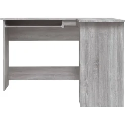 vidaXL Hoekbureau 120x140x75 cm bewerkt hout grijs sonoma eikenkleurig