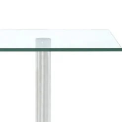 vidaXL Hoekkastje keuken 3-laags gehard glas