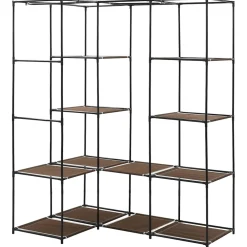 vidaXL Hoekkledingkast 130x87x169 cm bruin