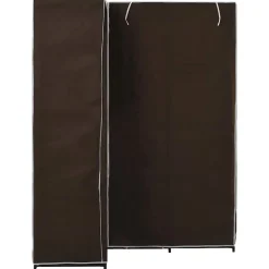 vidaXL Hoekkledingkast 130x87x169 cm bruin