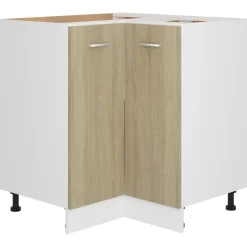 vidaXL Hoekonderkast Lyon 75,5x75,5x81,5 cm sonoma eikenkleurig