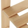 vidaXL Hoekopbergrek 5-laags 82,5x82,5x170 cm massief grenenhout