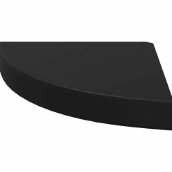 vidaXL Hoekschap zwevend 25x25x3,8 cm MDF zwart