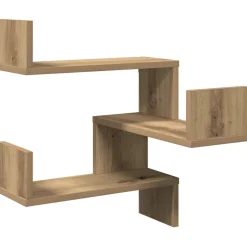 vidaXL Hoekwandschap 40x40x49,5 cm bewerkt hout artisanaal eiken