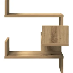 vidaXL Hoekwandschap 40x40x49,5 cm bewerkt hout artisanaal eiken