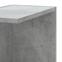 vidaXL Hoekwandschap 36,5x36,5x140 cm bewerkt hout betongrijs